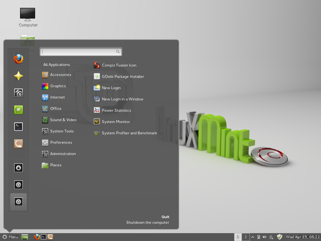 Linux Mint Debian Cinnamon Desktop