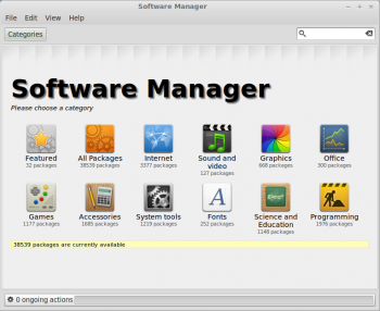 Linux Mint 13 Software Manager
