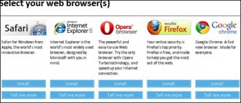 Web Browsr Choice Microsoft Windows