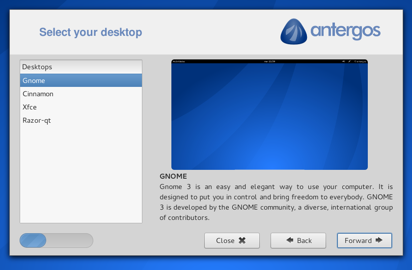 Install offers. Antergos Linux. Razor-qt. Anarchy Linux. Cinnarch.