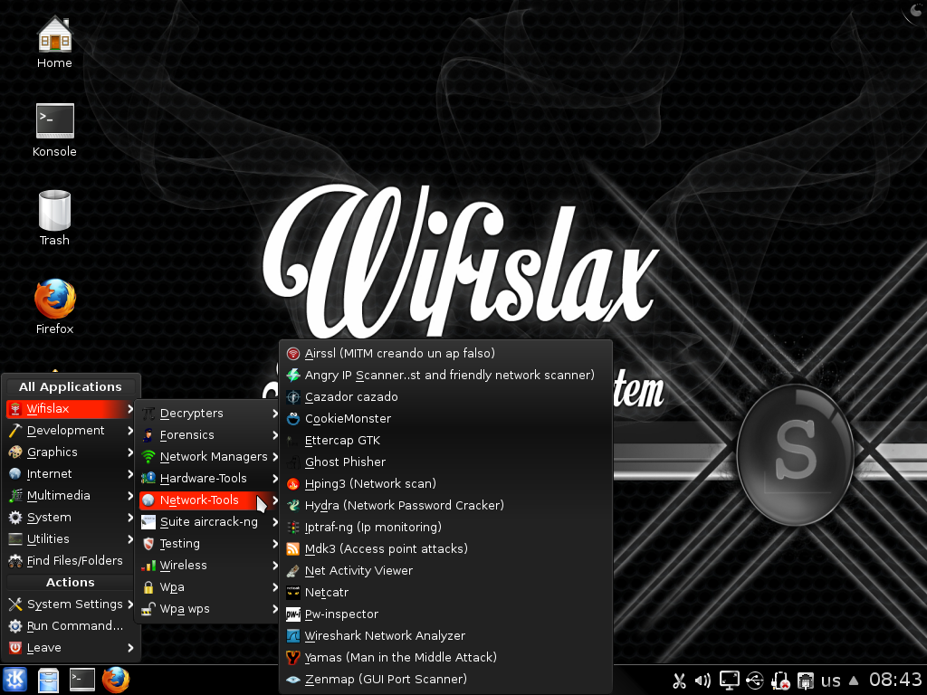 install wifislax in virtualbox images