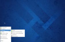 Fedora 20 LXDE desktop menu