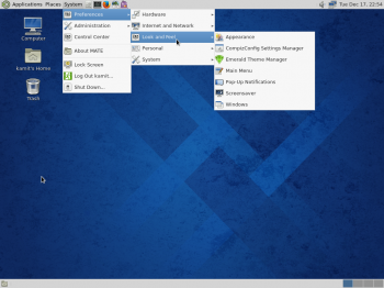 Fedora 20 MATE settings