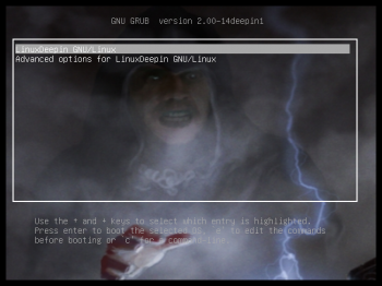 GRUB background Linux