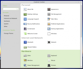 Linux Mint 16 MATE Settings