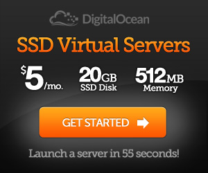 DigitalOcean SSD droplet