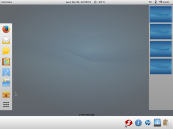 GNOME 3 on ROSA Desktop Fresh R2