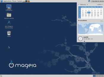 Mageia 4 MATE desktop