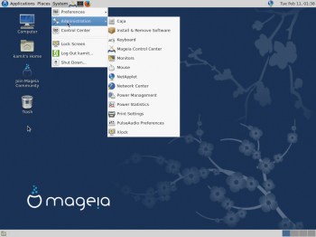 Mageia 4 MATE desktop