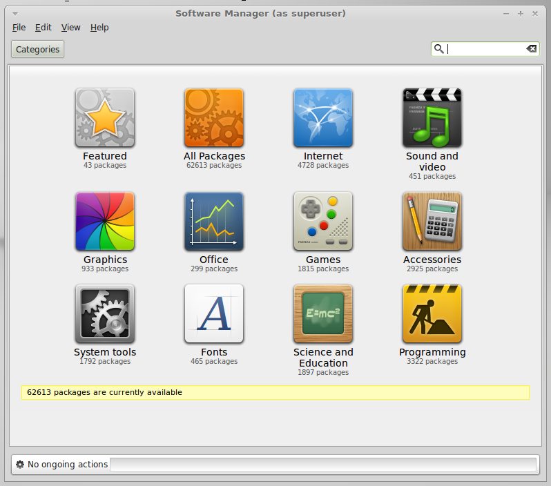 Linux Mint Debian (LMDE) Software Manager