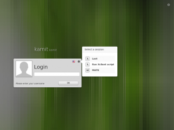 Linux Mint 17 MATE login
