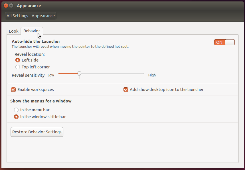 Customize Ubuntu 14.01