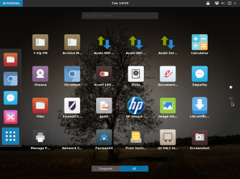 GNOME Desktop GNOME Shell apps Antergos