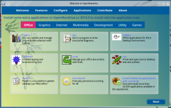 OpenMandriva 2014.1 OM Welcome