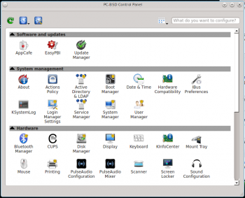 PC-BSD Control Panel