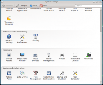 KDE System Settings PC-BSD 10.1