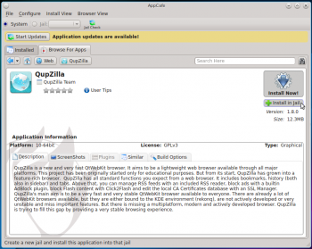 PC-BSD 10.1 AppCafe