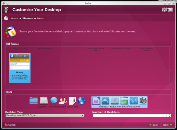 Theme and icon setup Kaptan