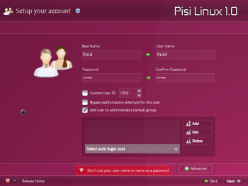 YALI user account setup