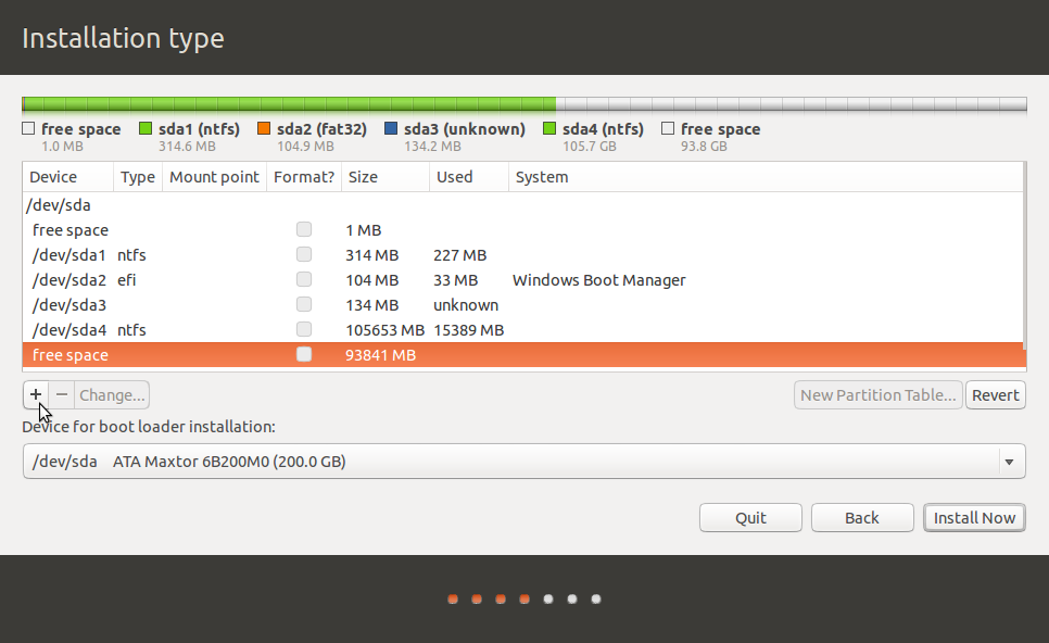 GPT partitions in Ubuntu