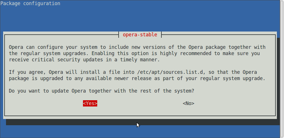 Install Opera for Linux