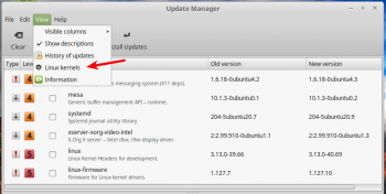 Linux Mint 17.1 Update Manager