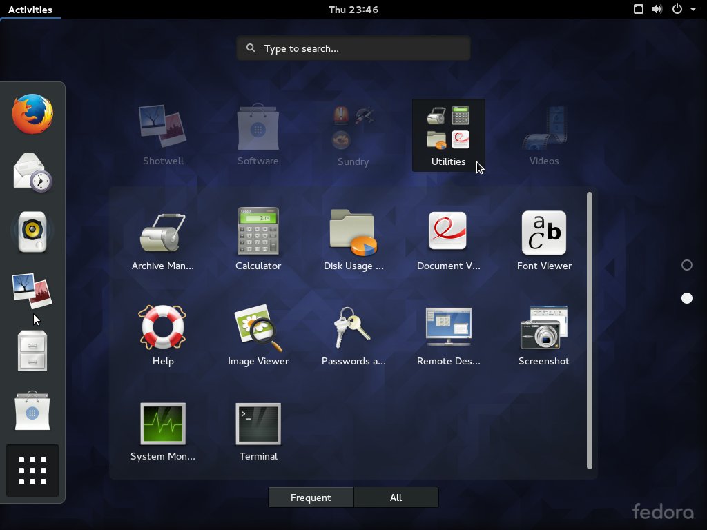 Screenshot Preview Of GNOME 3 18 On Fedora 23 LinuxBSDos