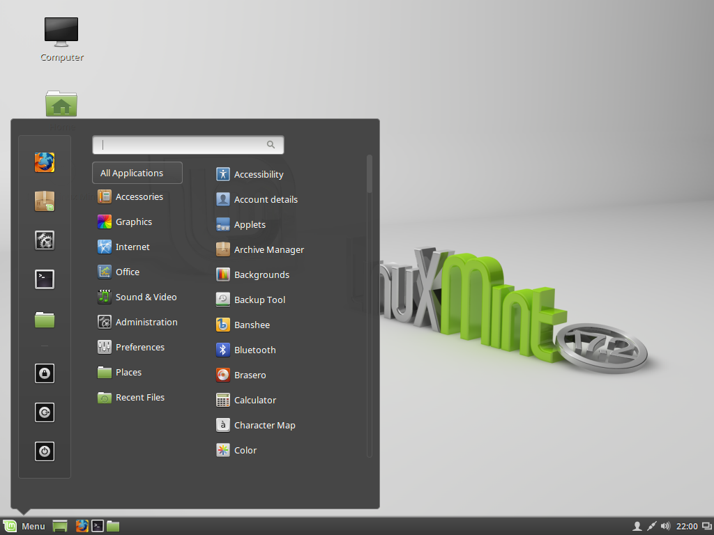 Linux Mint 17.2 Cinnamon Desktop