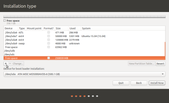 Ubuntu 15.04 on external hard drive