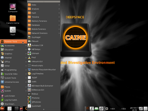 CAINE 7 forensics applications