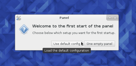 Fedora 23 Xfce first boot