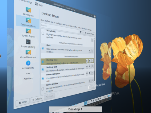 OpenMandriva Lx 3 desktop cube