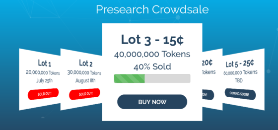 Presearch Token Sale