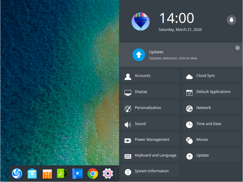 Deepin desktop