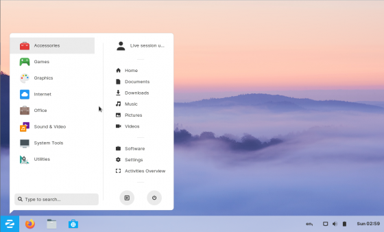 Zorin OS desktop