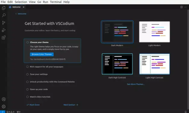 How to install VSCodium IDE on Debian, Linux Mint, and Ubuntu