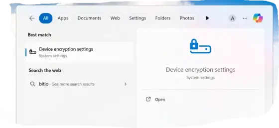 BitLocker encryption in Windows 11