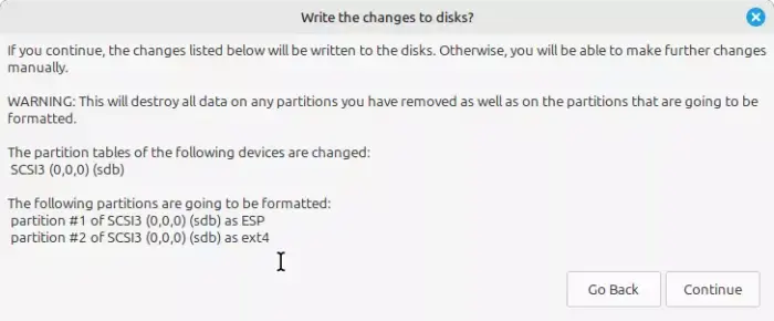 Linux Mint 22 format partitions