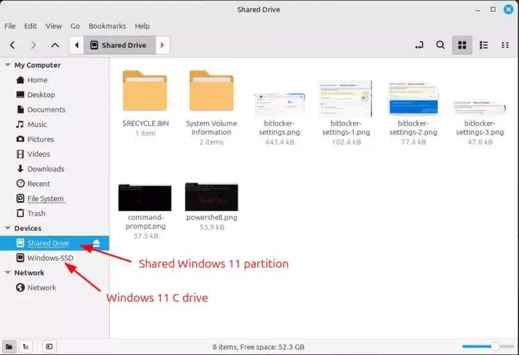 Linux share files with Windows 11