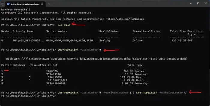 Windows 11 EFI system partition