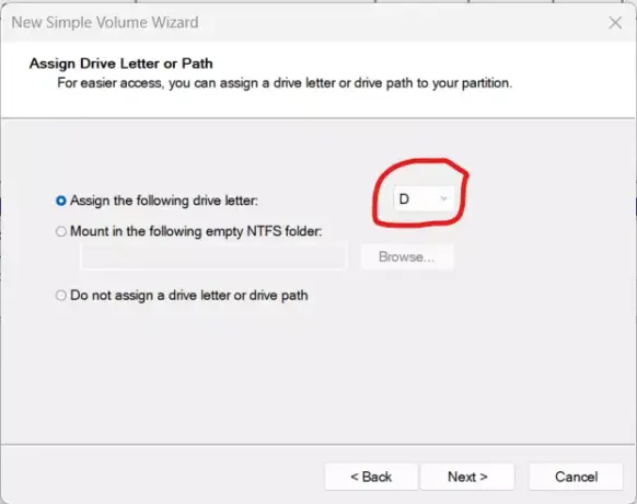 Windows 11 assign drive letter