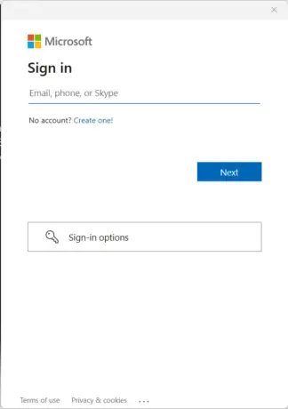 Windows 11 online account