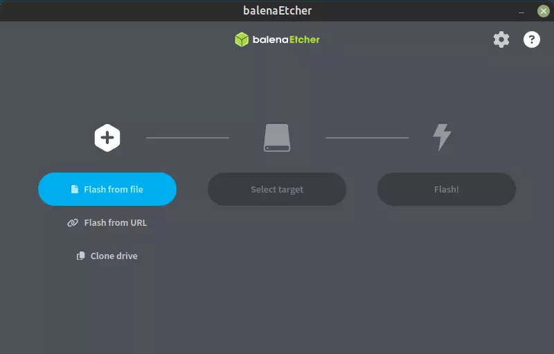 balenaEtcher flash ISO iamge on Linux