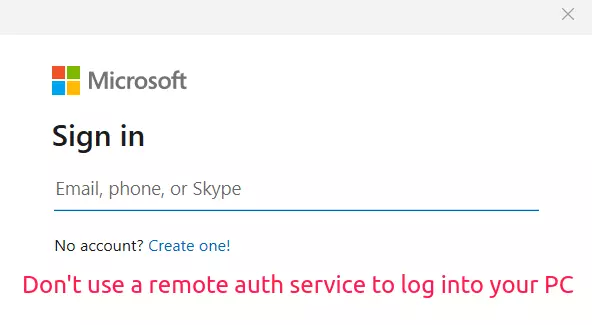 Never use a Microsoft online account to log into your Windows 11 computer