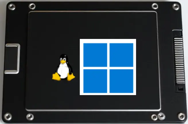 Add an extra drive for storage to a Linux, Windows 11 dual-boot setup