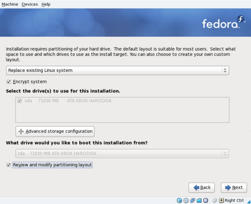 Fedora 12 installer