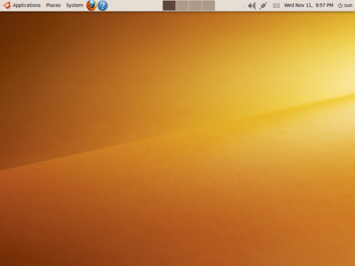 Modified Ubuntu desktop