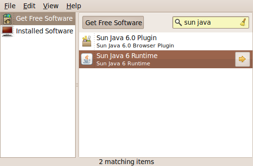 search for Java jre